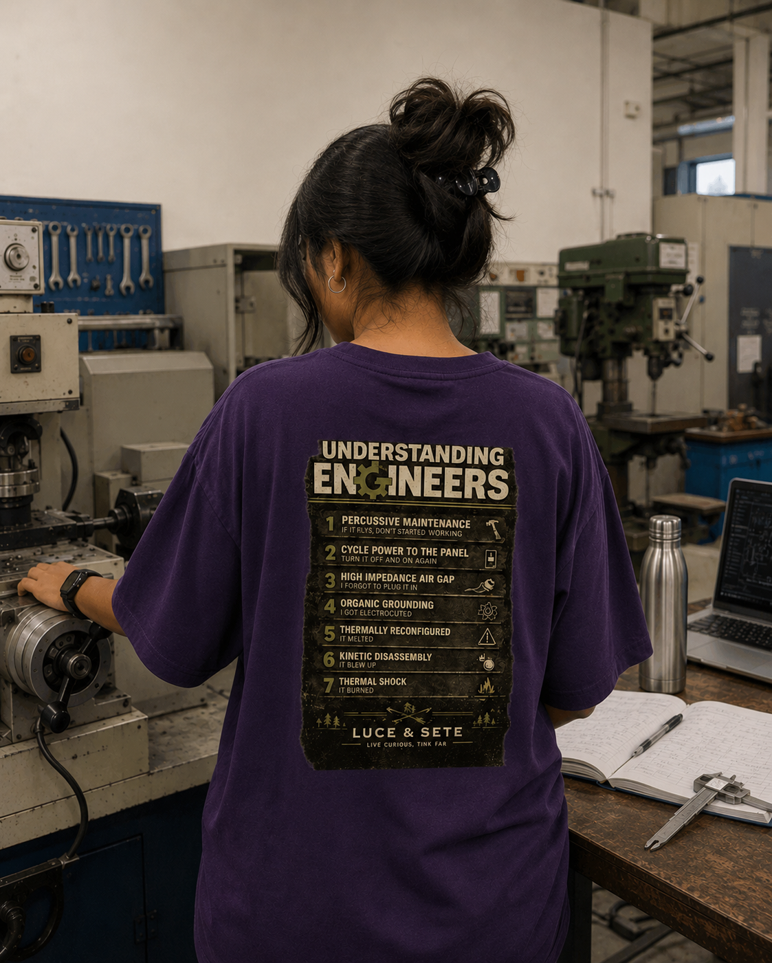 Understanding Engineers Oversized Graphic T-Shirt for Men & Women | Proud Problem-Solvers Streetwear