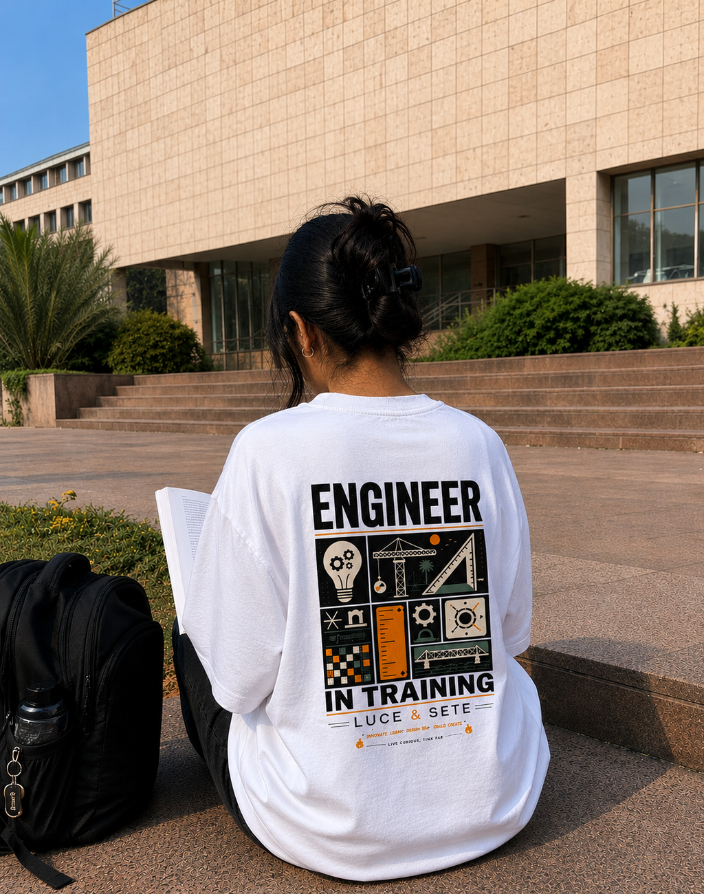 Engineer In Training Statement Oversized Graphic T-Shirt for Men & Women | Engineer Pride Streetwear