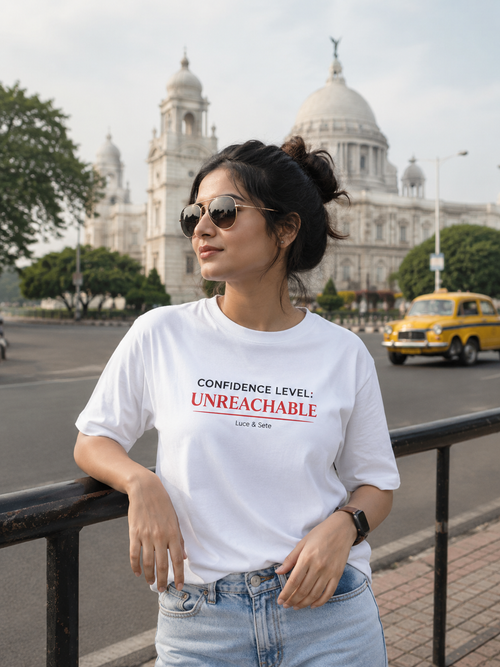 Confidence Level Unreachable Premium Graphic T-Shirt for Men & Women | Bold Statement Streetwear