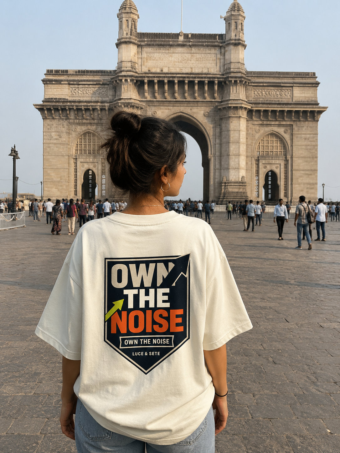 Own The Noise Bold Oversized Statement Oversized Graphic T-Shirt for Men & Women | Empowerment Streetwear