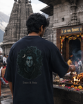 Oversized Spiritual Serenity Oversized Graphic T-Shirt with Indian Deity Art for Men & Women | Spiritual Streetwear