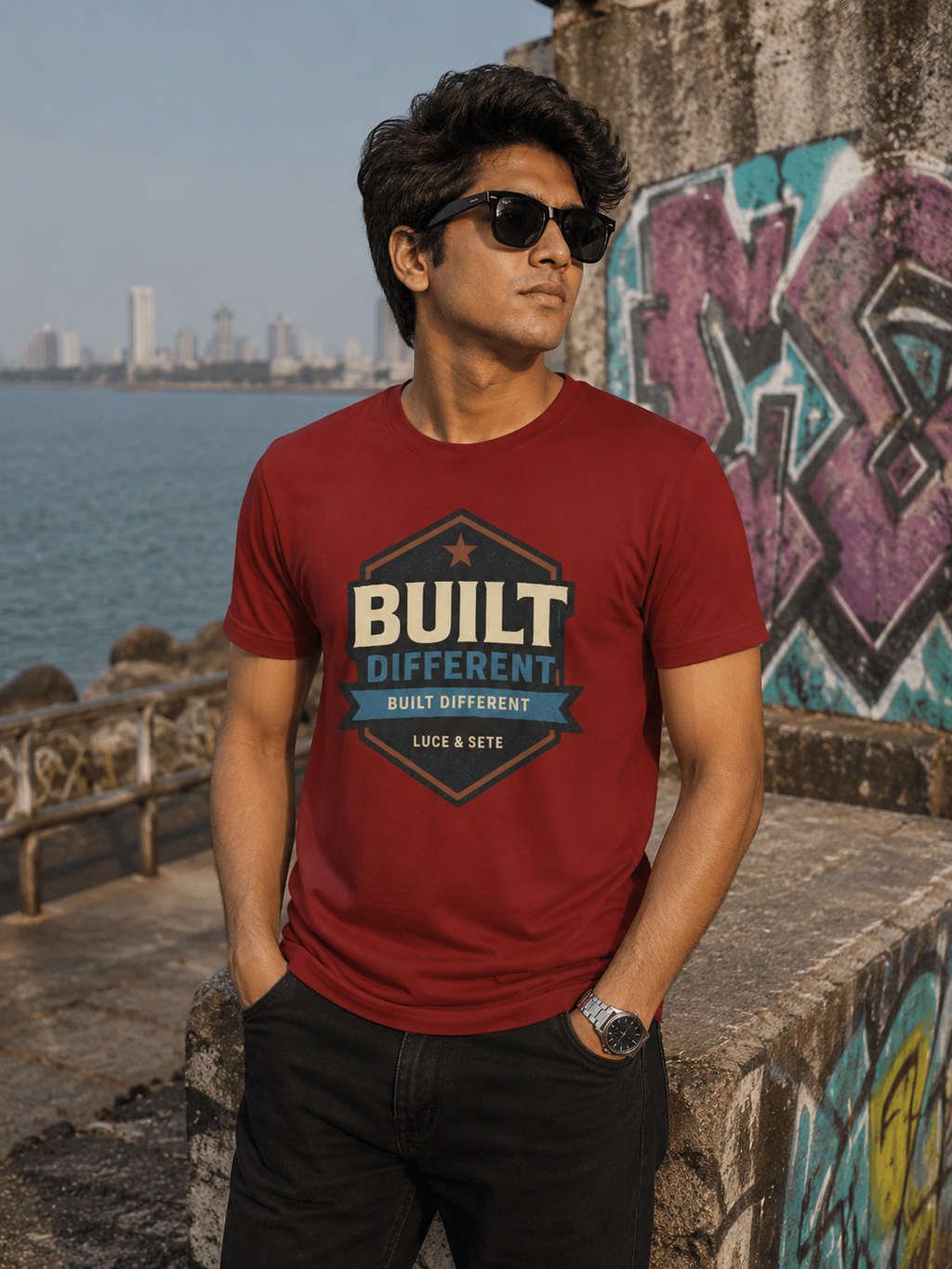 Built Different Statement Premium Graphic T-Shirt for Men & Women | Bold Individuality Streetwear