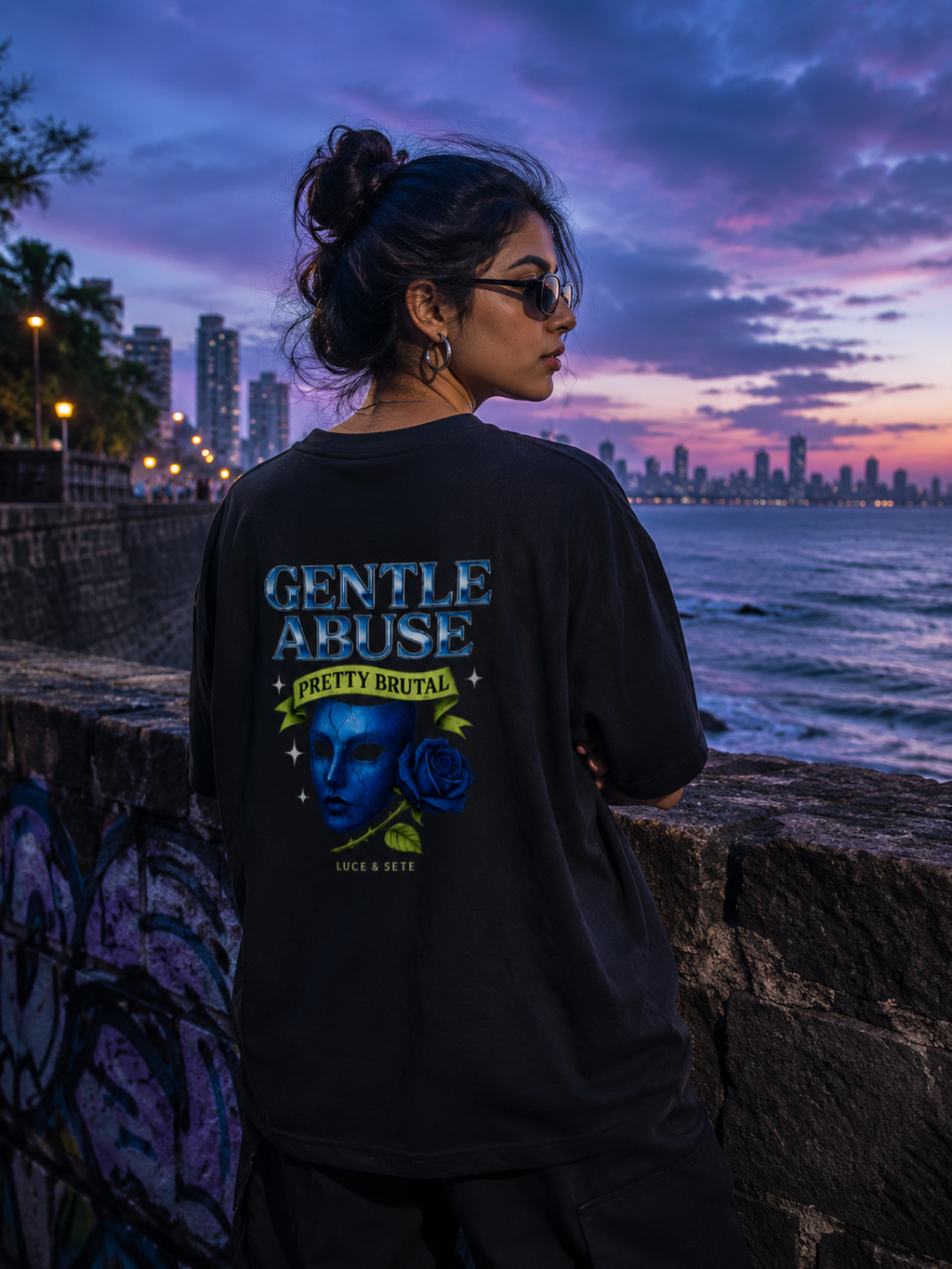 Gentle Abuse Bold Oversized Graphic T-Shirt for Men & Women | Statement Streetwear