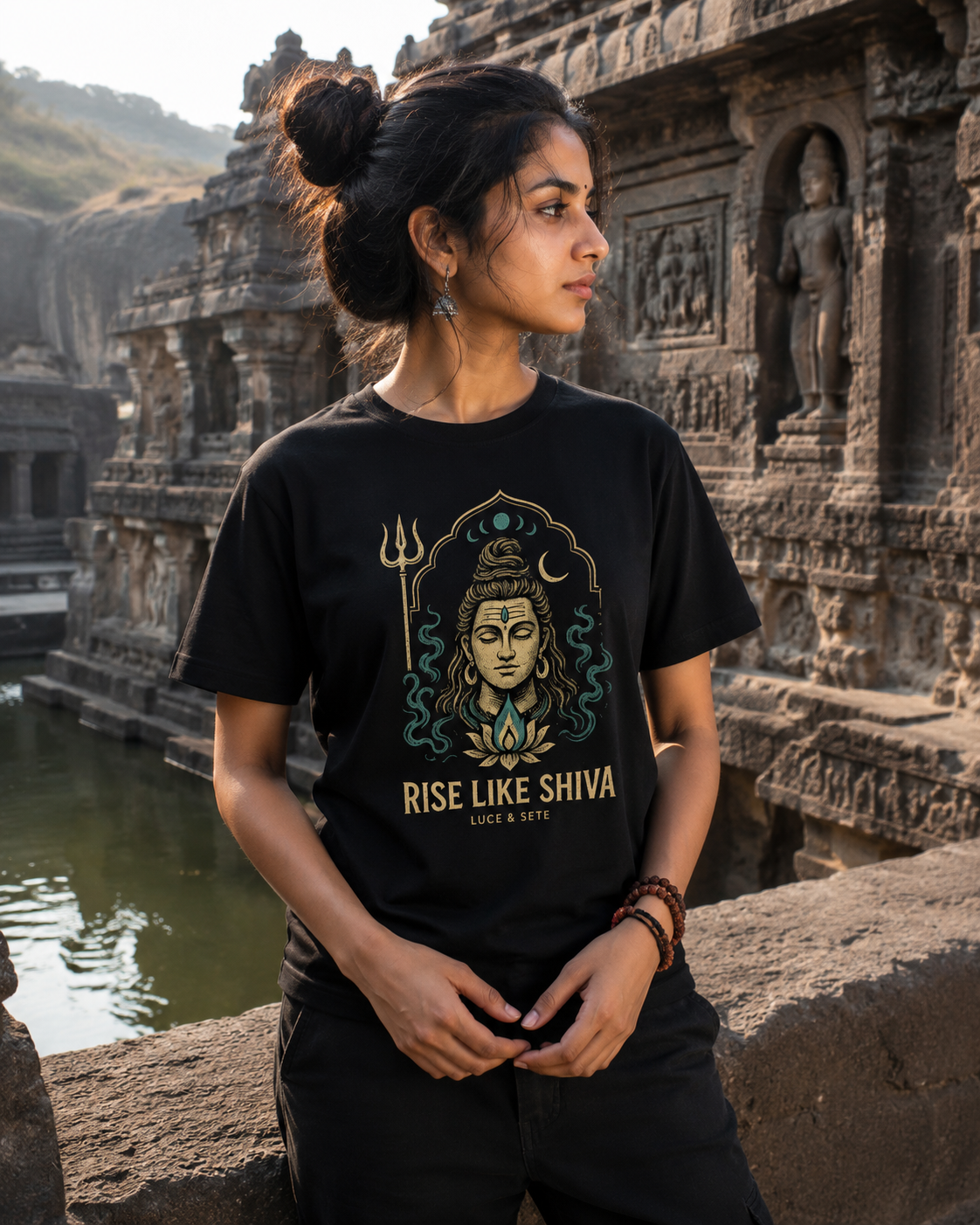 Rise Like Shiva Spiritual Strength Premium Graphic T-Shirt for Men & Women | Spiritual Streetwear