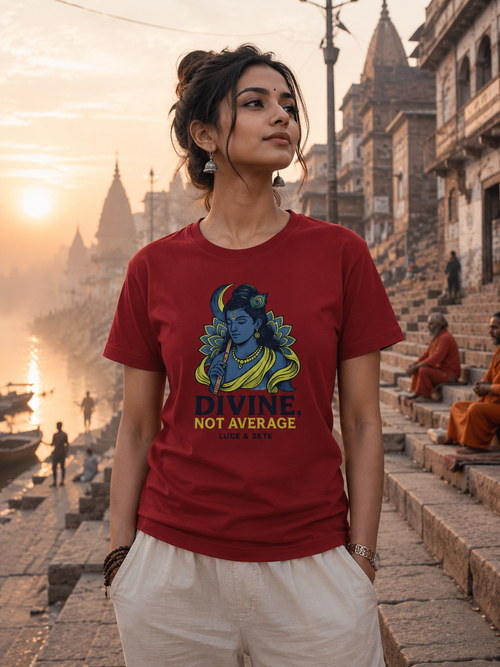 Divine Not Average Statement Premium Graphic T-Shirt for Men & Women | Spiritual Streetwear