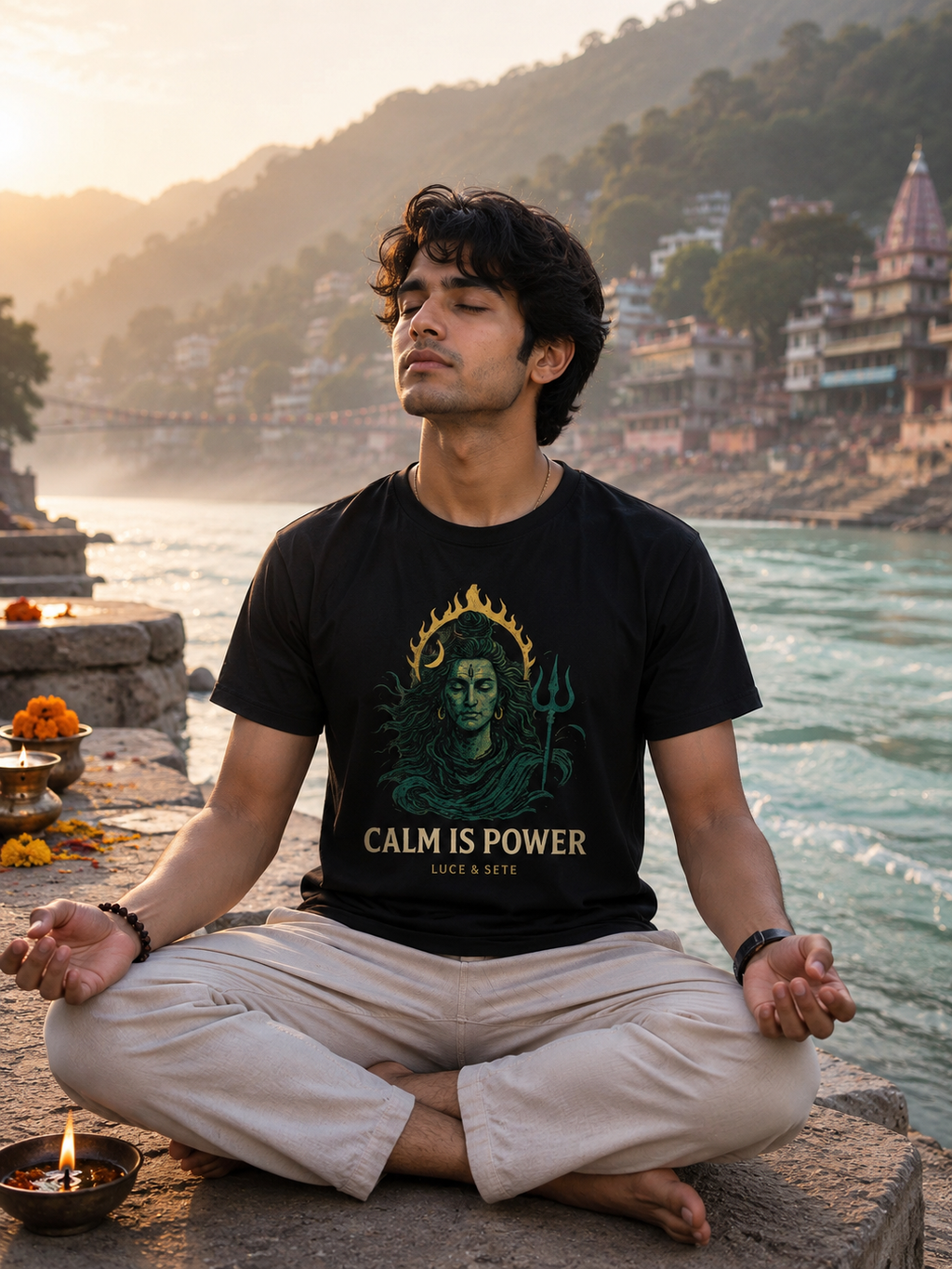 Calm Is Power Spiritual Statement Premium Graphic T-Shirt for Men & Women | Mindfulness Streetwear