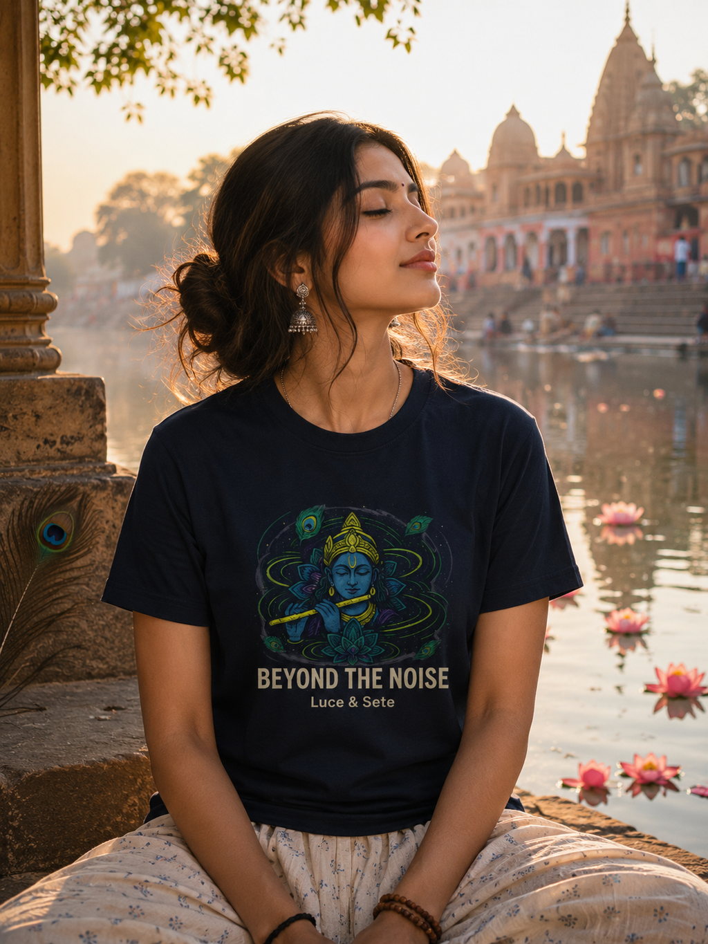 Beyond The Noise Spiritual Calm Premium Graphic T-Shirt for Men & Women | Mindfulness Streetwear