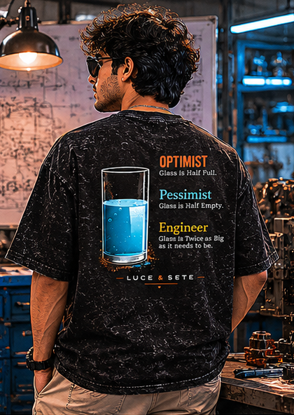 Engineer Mindset Statement Oversized Graphic T-Shirt for Men & Women | Engineer Pride Streetwear