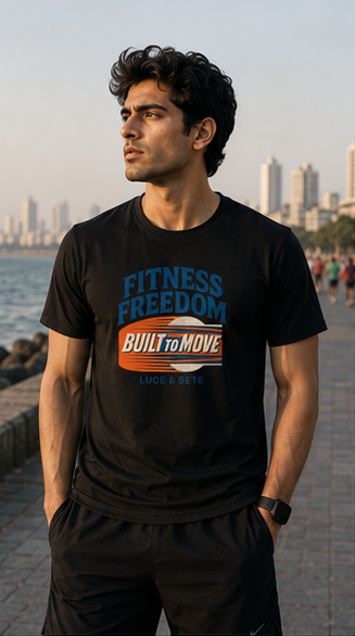 LUCE & SETE GPT mockup 1 - Fitness Freedom Built to Move Graphic T-Shirt for Men & Women | Active Lifestyle Streetwear - mockup_001_01_row1_col1_ChatGPT Image May 28, 2026, 10_47_20 PM.png
