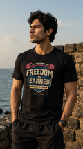LUCE & SETE GPT mockup 1 - Freedom Is Earned Graphic T-Shirt for Men & Women | Empowerment Streetwear - mockup_001_01_row1_col1_ChatGPT Image May 28, 2026, 11_19_35 PM.png