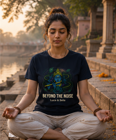 Beyond The Noise Spiritual Calm Premium Graphic T-Shirt for Men & Women | Mindfulness Streetwear