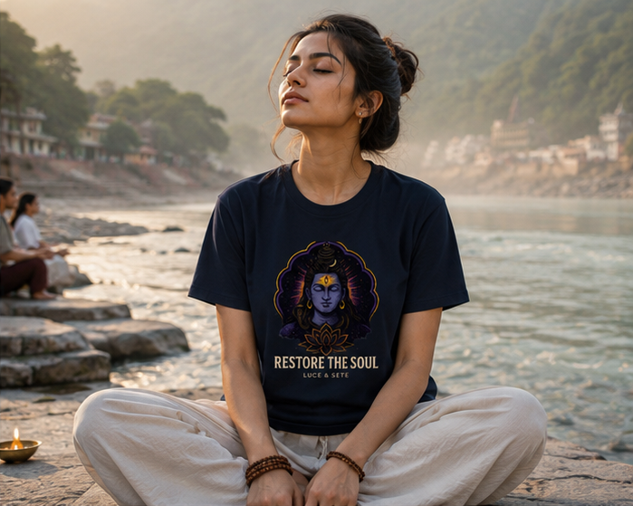 Restore The Soul Spiritual Premium Graphic T-Shirt for Men & Women | Mindful Living Streetwear