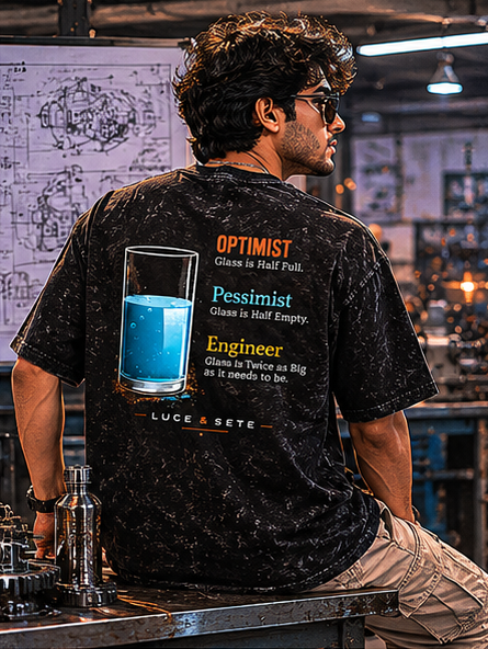 Engineer Mindset Statement Oversized Graphic T-Shirt for Men & Women | Engineer Pride Streetwear