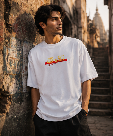 Divine Ganesha Art Oversized Graphic T-Shirt for Men & Women | Spiritual Streetwear