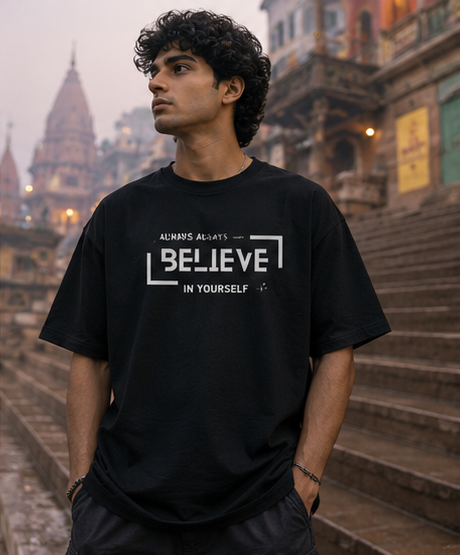 Grace of the Storm Oversized Statement Oversized Graphic T-Shirt for Men & Women | Spiritual Streetwear