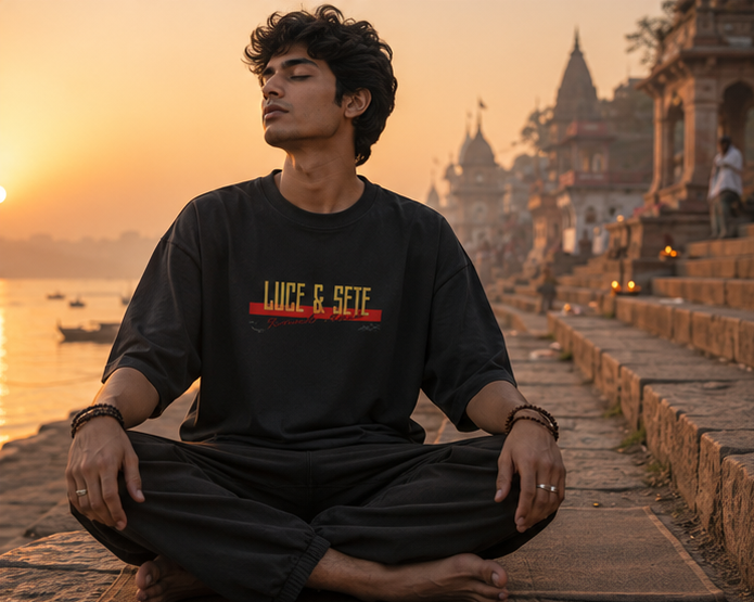 Mahadev Quiet Power Oversized Graphic T-Shirt for Men & Women | Spiritual Streetwear
