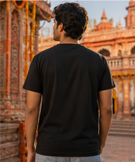 Grace of Lord Hanuman Statement Premium Graphic T-Shirt for Men & Women | Spiritual Streetwear