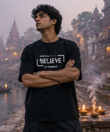 Grace of the Storm Oversized Statement Oversized Graphic T-Shirt for Men & Women | Spiritual Streetwear