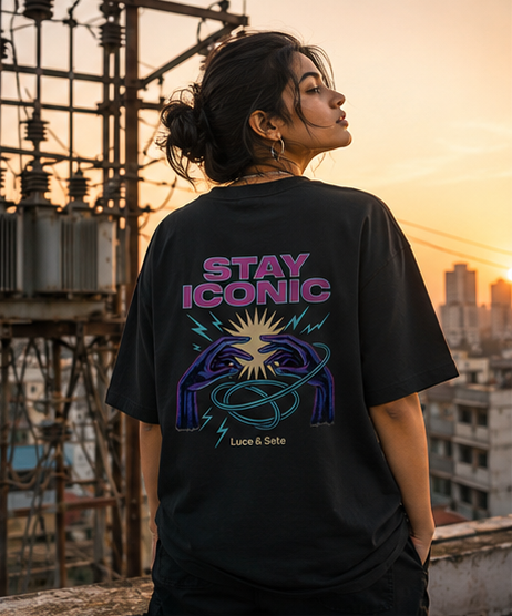 LUCE & SETE GPT mockup 1 - Stay Iconic Bold Oversized Statement Shirt with Positive Vibes | LUCE & SETE - mockup_002_01_row1_col1_ChatGPT Image May 26, 2026, 10_18_11 PM.png