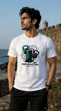 Free In Motion Premium Graphic T-Shirt for Men & Women | Active Lifestyle Streetwear