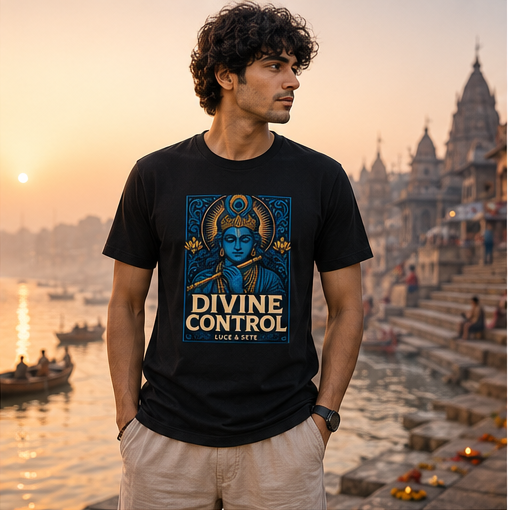 Divine Control Premium Graphic T-Shirt for Men & Women | Spiritual Streetwear