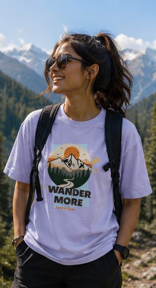 LUCE & SETE GPT mockup 2 - Wander More Mountain Escape Graphic T-Shirt for Men & Women | Travel Streetwear - mockup_002_02_row1_col2_ChatGPT Image May 28, 2026, 07_08_36 PM.png