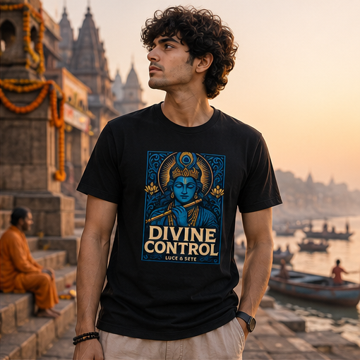 Divine Control Premium Graphic T-Shirt for Men & Women | Spiritual Streetwear