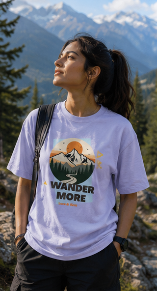 LUCE & SETE GPT mockup 3 - Wander More Mountain Escape Graphic T-Shirt for Men & Women | Travel Streetwear - mockup_002_03_row1_col3_ChatGPT Image May 28, 2026, 07_08_36 PM.png