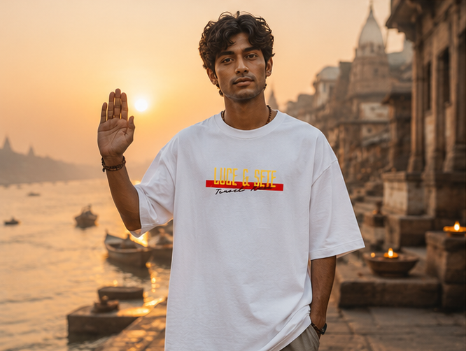 Oversized Spiritual Ganesha Oversized Graphic T-Shirt for Men & Women | Spiritual Streetwear Statement