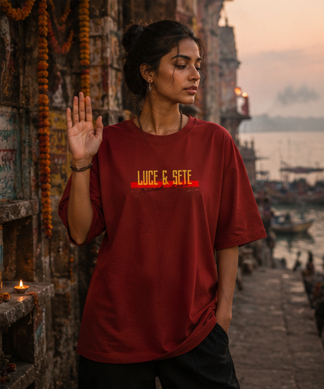 Remove The Noise Ganesha Oversized Graphic T-Shirt for Men & Women | Calm & Focus