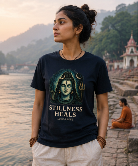 Stillness Heals Spiritual Premium Graphic T-Shirt for Men & Women | Mindfulness Streetwear