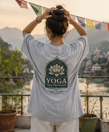 Own The Breath Yoga Statement Oversized Graphic T-Shirt for Men & Women | Spiritual Streetwear