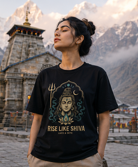 Rise Like Shiva Spiritual Strength Premium Graphic T-Shirt for Men & Women | Spiritual Streetwear