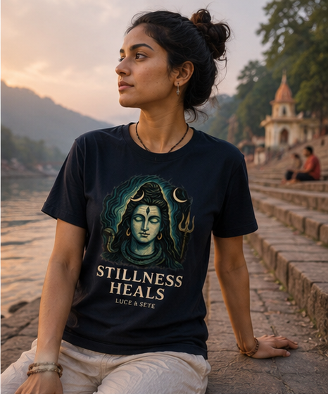Stillness Heals Spiritual Premium Graphic T-Shirt for Men & Women | Mindfulness Streetwear