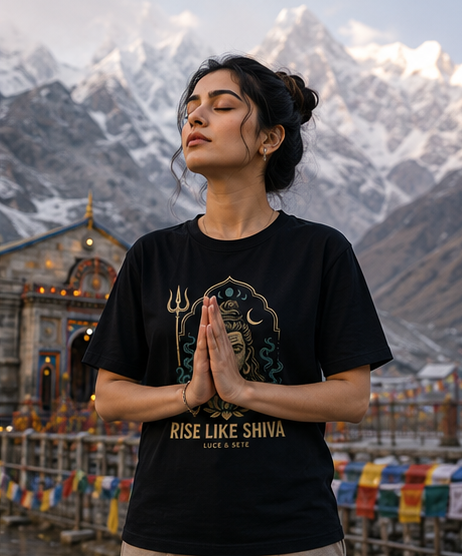 Rise Like Shiva Spiritual Strength Premium Graphic T-Shirt for Men & Women | Spiritual Streetwear