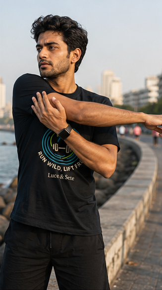 LUCE & SETE GPT mockup 3 - Run Wild Lift Free Graphic T-Shirt for Men & Women | Fitness Freedom Streetwear - mockup_003_03_row1_col3_ChatGPT Image May 28, 2026, 10_47_29 PM.png