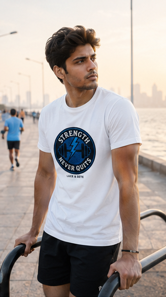 LUCE & SETE GPT mockup 4 - Strength Never Quits Graphic T-Shirt for Men & Women | Motivational Fitness Streetwear - mockup_003_04_row1_col4_ChatGPT Image May 28, 2026, 11_56_30 PM.png