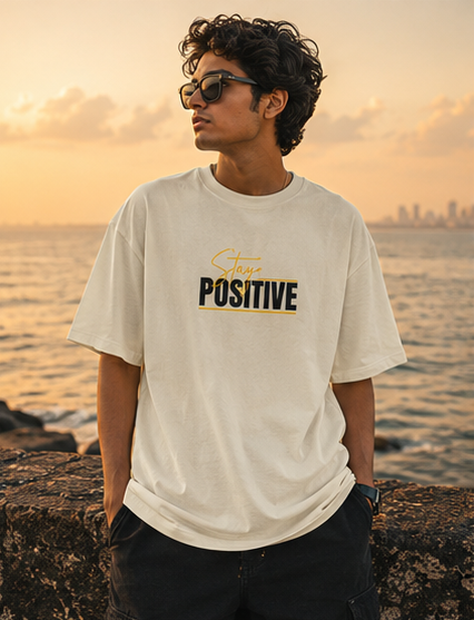 Built to Inspire Oversized Statement Graphic T-Shirt for Men & Women | Positive Vibes Apparel