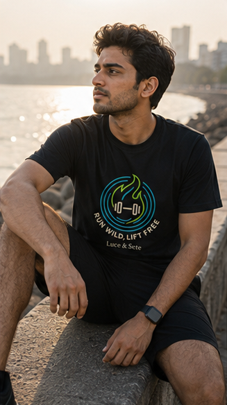 LUCE & SETE GPT mockup 6 - Run Wild Lift Free Graphic T-Shirt for Men & Women | Fitness Freedom Streetwear - mockup_003_06_row2_col2_ChatGPT Image May 28, 2026, 10_47_29 PM.png
