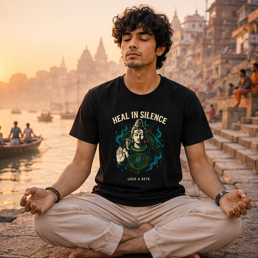 Heal in Silence Spiritual Premium Graphic T-Shirt for Men & Women | Mindfulness Streetwear