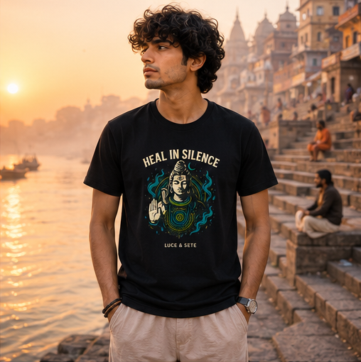 Heal in Silence Spiritual Premium Graphic T-Shirt for Men & Women | Mindfulness Streetwear
