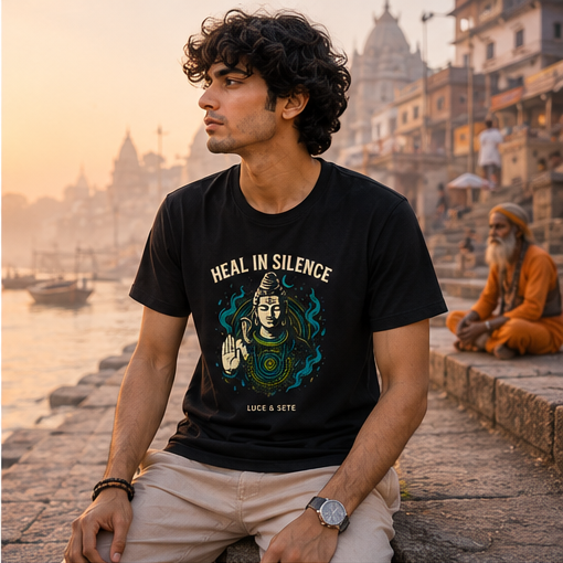 Heal in Silence Spiritual Premium Graphic T-Shirt for Men & Women | Mindfulness Streetwear