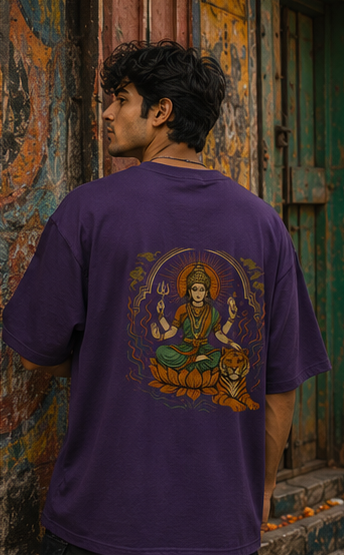Fearless Divine Energy Oversized Graphic T-Shirt for Men & Women | Spiritual Streetwear