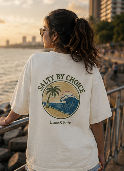 LUCE & SETE GPT mockup 3 - Salty By Choice Oversized Statement Tee for Beach Lovers | LUCE & SETE - mockup_004_03_row1_col3_ChatGPT Image May 27, 2026, 08_51_13 AM.png