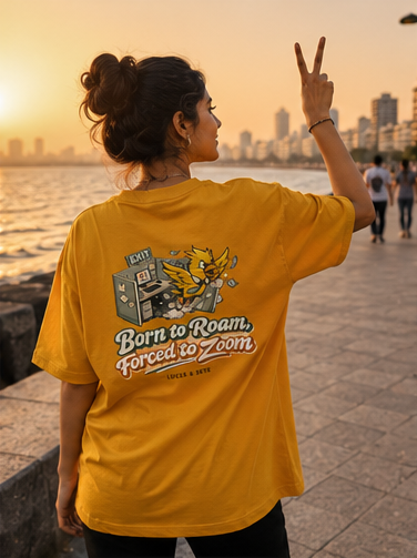 LUCE & SETE GPT mockup 3 - Born to Roam, Forced to Zoom Oversized Graphic T-Shirt for Men & Women | Travel Freedom Streetwear - mockup_004_03_row1_col3_ChatGPT Image May 28, 2026, 03_06_03 PM.png