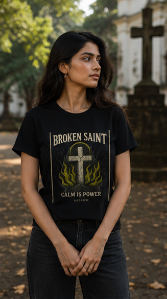 LUCE & SETE GPT mockup 3 - Broken Saint Calm Is Power Graphic T-Shirt for Men & Women | Empowered Style - mockup_004_03_row1_col3_ChatGPT Image May 28, 2026, 11_56_35 PM.png