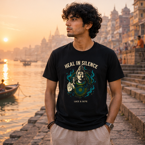 Heal in Silence Spiritual Premium Graphic T-Shirt for Men & Women | Mindfulness Streetwear