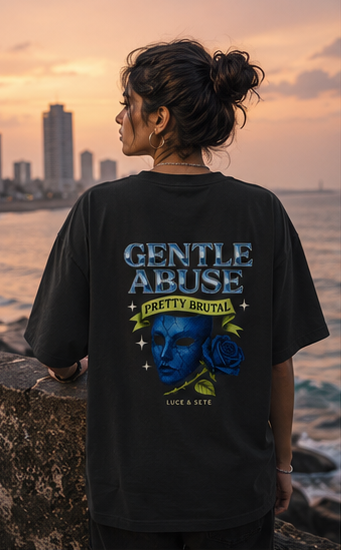 Gentle Abuse Bold Oversized Graphic T-Shirt for Men & Women | Statement Streetwear