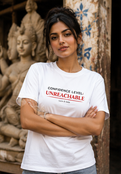 Confidence Level Unreachable Premium Graphic T-Shirt for Men & Women | Bold Statement Streetwear