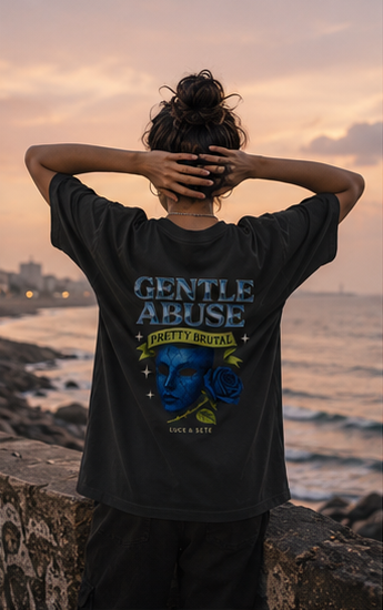 Gentle Abuse Bold Oversized Graphic T-Shirt for Men & Women | Statement Streetwear